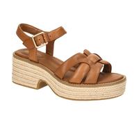 (Tan, UK 6.5) Ladies Clarks Platform Wedge Sandals C- oledale Strap