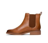 Clarks Women's Cologne Arlo 5 Chelsea Boot, Tan Leather, 9 Wide