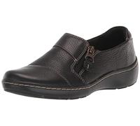Clarks Women's Cora Harbor Loafer, Black Leather, 7 UK