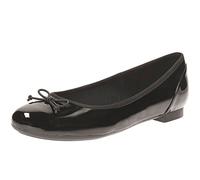 Clarks Women's Couture Bloom Ballet Flats, Black Leather 02, 4.5 UK