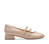 Clarks Women's Daiss30 Shine Sneaker, Sand Patent, 6.5 UK