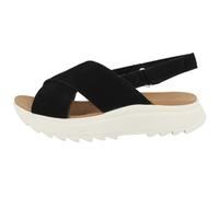 Clarks Women's Dashlite Wish Sandal, Black SDE, 4 UK