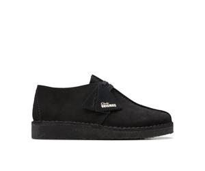 Clarks Womens Desert Trek Black Suede Desert Trek,Lace Up