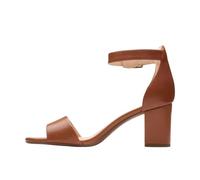 Clarks Women's Deva Mae Pump, Tan Leather, 6.5 UK