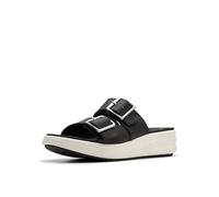Clarks Women's Drift Buckle Slide Sandal, Black, 5 UK