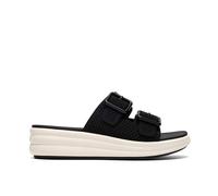 Clarks Women's Drift Faye Black Flat Sandals, Sliders | Size: 7-Standard Fit Clarks Black 7-Standard Fit