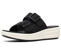 Clarks womens Drift Faye, Black Textile, 12 Wide