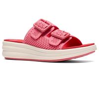 Clarks womens Drift Faye, Pink Textile, 8 Wide