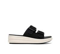 Clarks Women's Drift Faye Slide Sandal, Black Textile, 5 UK