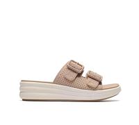 Clarks Women's Drift Faye Slide Sandal, Sand Textile, 6 UK