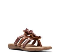 Clarks Women's Elizabelle Mae Flip-Flop Tan Combi 7