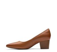 Clarks Women's Ellanie Hope Pump, Tan Leather, 6.5 UK