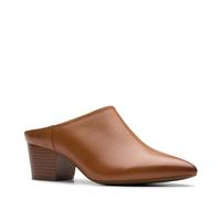 Clarks Women's Ellanie Pace Mule, Tan Leather, 6.5 UK