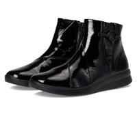 Clarks Women's Ellowyn Deva Ankle Boot, Black Crinkle Patent, 11 Wide