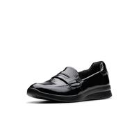 Clarks - Womens Ellowyn Penny Shoes, Color Black CRIN, Size: 6 UK Wide