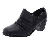 Clarks - Womens Emily 2 Cove Shoes, Color Black Leather, Size: 6 UK