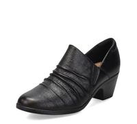 Clarks Originals Women's Shoes Emily 2 Cove – Black Leather, Wide, UK 7.5