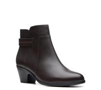 Clarks Womens Emily 2 Holly, Dark Brown Leather, 8