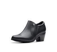 Clarks - Womens Emily 2 Reyna Shoes, Color Black Leather, Size: 4.5 UK