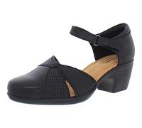 Clarks Women's Emily Rae Pump, Black Leather, 10 UK