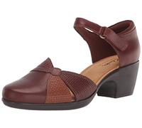 Clarks Women's Emily Rae Pump, Dark Tan Combi, 4 UK