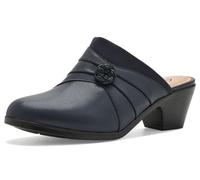 Clarks Women's Emily2 Eliza Mule Boot | Slip-On Casual Silhouette, Synthetic/Leather, Ultimate Comfort Footbed