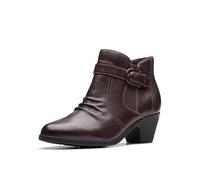 Clarks Women's Emily2 Opal Ankle Boot, Dark Brown, 4.5 UK