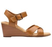 Clarks Women's Emmalae Iris Sandal, Cinnamon Leather, 5.5 UK
