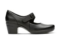 Clarks Women's Lulinemslie Dress Pump, Black/White, 9 UK