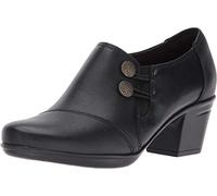 Clarks Women's Emslie Warren Slip-On Loafer, Black, 4 UK