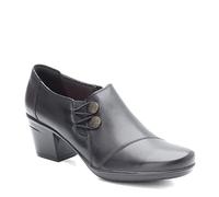 Clarks Women's Emslie Warren Slip-On Loafer, Black, 9 UK