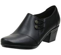 Clarks Women's Emslie Warren Slip-On Loafer, Black, 8 UK