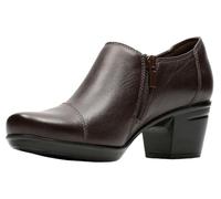 Clarks Originals Women's Ankle Boot Emslie Warren Zipper Dark Brown Size 8