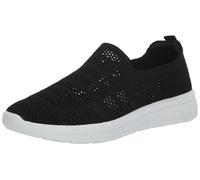 Clarks Women's Ezera Path Loafer, Black Textile, 5.5 UK