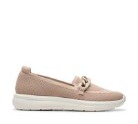 Clarks Womens Ezrinn Cove, Sand Textile, 8