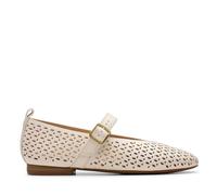 Clarks Women's Fawna Jane Ballet Flat, Cream Leather, 7.5 UK