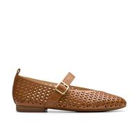 Clarks Women's Fawna Jane Ballet Flat, Tan Leather, 5.5 UK