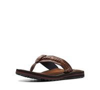 Clarks Women's Fenner Nerice Flip Flop, Honey Synthetic, 3 UK