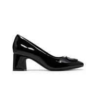 Clarks Womens Fernie Lane Sand Leather Court Shoes,Slip Ons,Heels