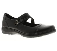 Clarks Womens Flat Shoes Carleigh Jane Leather black UK Size