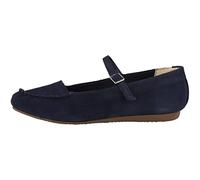 Clarks Women's Freckle Bar Ballet Flat, Navy Suede, 6.5 UK