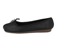 Clarks Women's Freckle Ice Ballet Flats, Black Leather, 5.5 UK