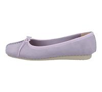 Clarks Women's Freckle Ice Ballet Flats, Lilac Suede, 4 UK