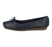 Clarks Women's Freckle Ice Ballet Flats, Navy Leather, 5 UK