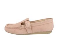 Clarks Women's Freckle T Bar Light Pink Suede T Bar Shoes, Slip Ons | Size: 6.5-Standard Fit Clarks Pink 6.5-Standard Fit