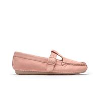 Clarks Women's Freckle T Bar Light Pink Suede T Bar Shoes, Slip Ons | Size: 6.5-Standard Fit Clarks Pink 6.5-Standard Fit