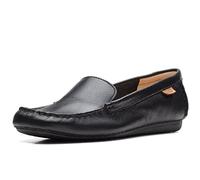 Clarks Women's Freckle Walk Mule, Black Leather, 6.5 UK