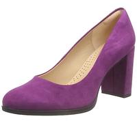 Clarks Women's Freva85 Court Pump, Purple Suede, 4 UK