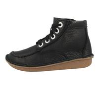 Clarks Women's Funny Cedar Fashion Boot, Black Black Leather, 4.5 UK