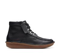 Clarks Women's Funny Cedar Fashion Boot, Black Black Leather, 2.5 UK